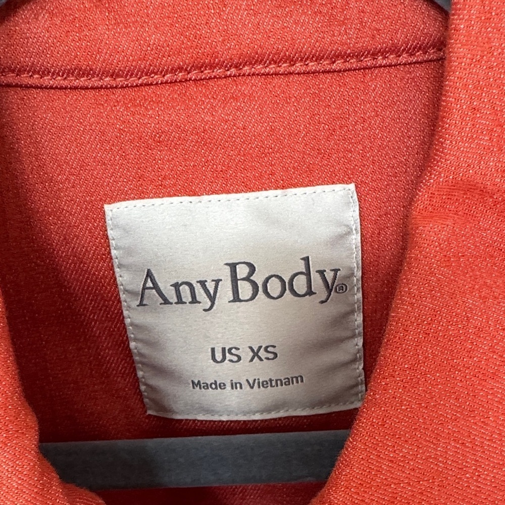 Any Body Women's Utility/Denim Jacket in Pumpkin size XS - Picture 2 of 5